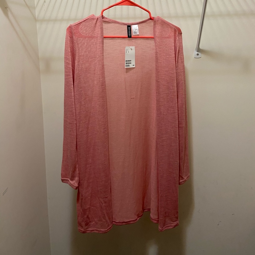 pink cardigan